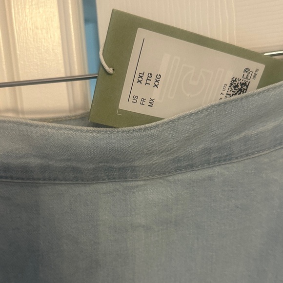 H&M Soft Blue Denim Midi Skirt - Picture 3 of 3